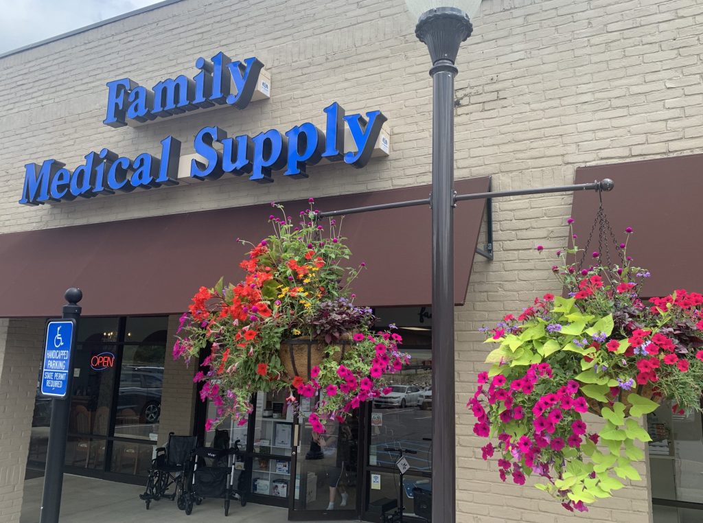Depicts the Family Medical Supply storefront